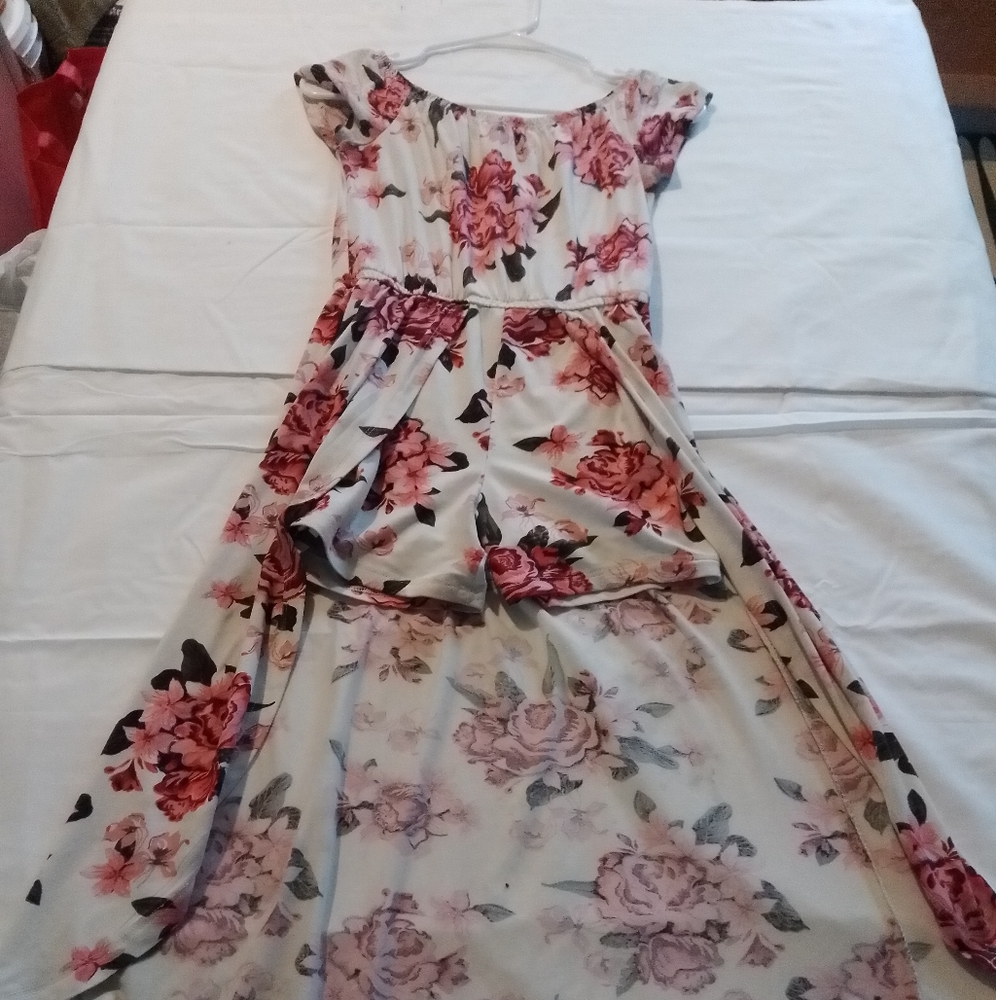1st kiss pink rose dress